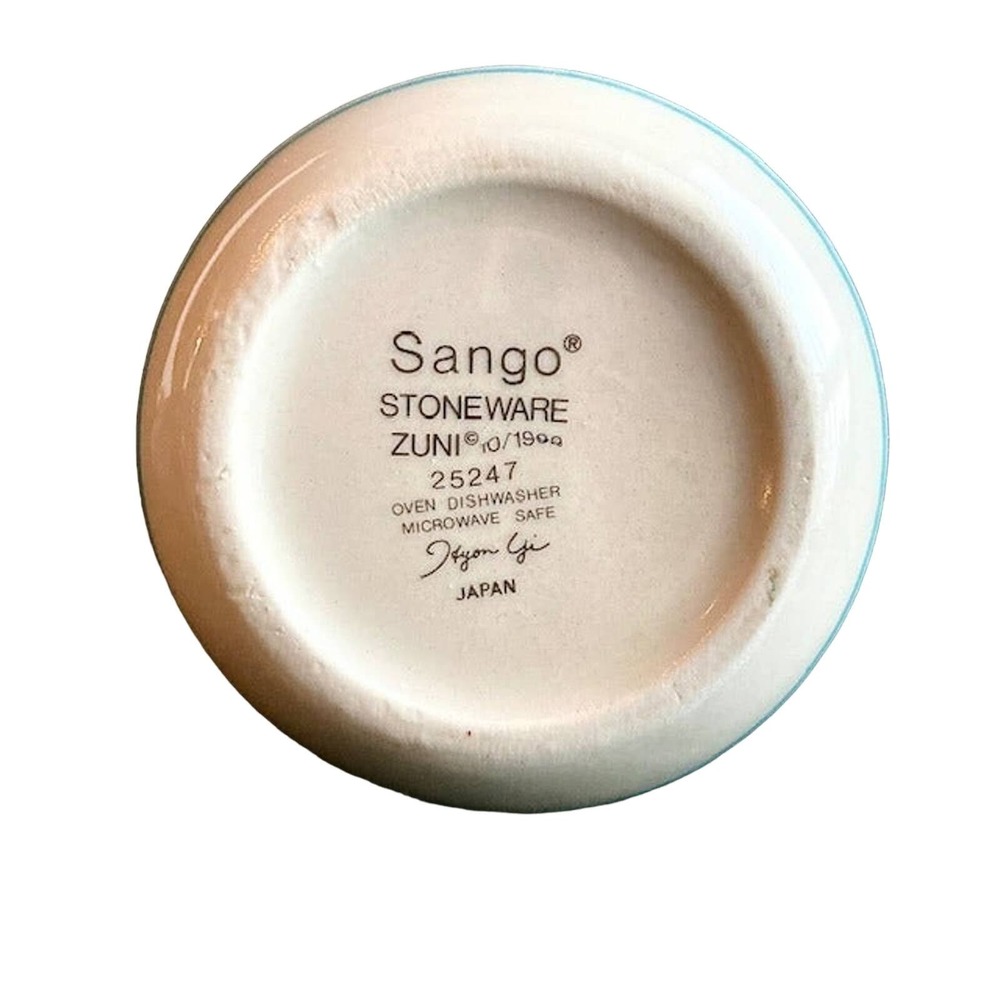 Collectible Vintage Southwest Style Sango Stoneware Bowl "Zuni", Signed 25247 - Picture 3 of 3